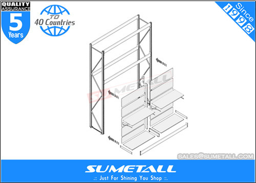 China Integrated System Commercial Shop Display Shelf With Storage Racking supplier