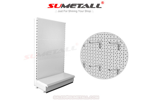 China Shop Fitting Retail Store Shelving Display Racks With Perforated Back Panel supplier