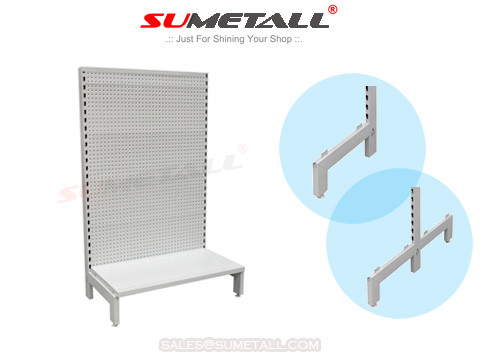 China Heavy Duty Retail Shop Shelving With Welded Basefoot W1200 X D450 X H1500mm supplier