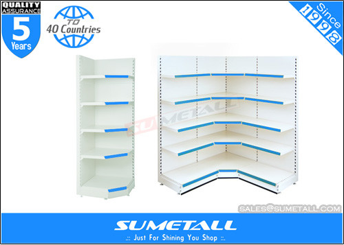 China Tego L Style Multi Tiered Shop Storage Shelves Display Fixtures For Retail Stores supplier