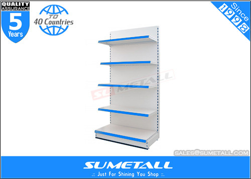 China 50mm Pitch Supermarket Display Racks Single Sided L1000mm For Shop Decoration supplier