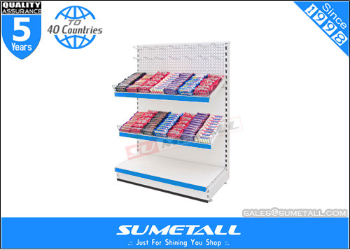 China Single Side Shop Display Shelf / Merchandise Display Racks For Retail Store Supermarket supplier