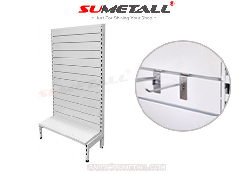 China Light Duty Retail Store Shelving Units With Slat Wall Backing For Tools Store supplier