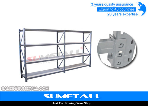 China Longspan Commercial Metal Shelving With Diamond Hole supplier