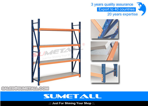 China Durable Light Duty Metal Industrial Shelving , Metal Storage Racks For Household Storage supplier
