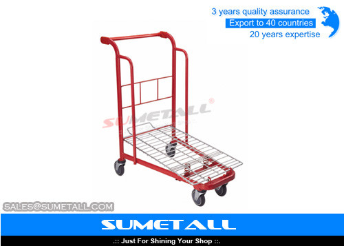 China Heavy Weight Capacity Supermarket Shopping Trolley Cargo Cart For Wholesales supplier