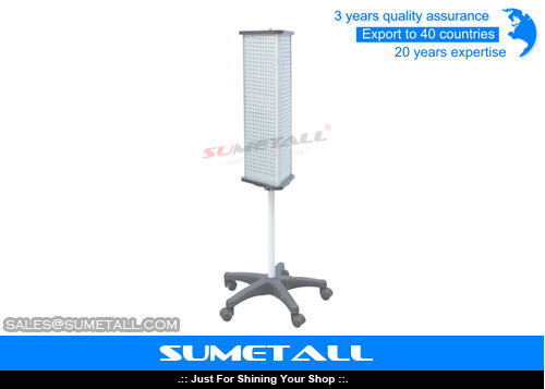 China Spinning Shop Display Fittings Rotating Floor Display Stand Display Rack Moveable base supplier